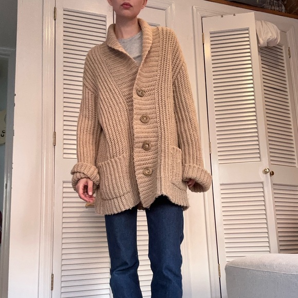 Vintage Wool Fisherman Cardigan - Picture 7 of 11